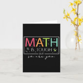 Carte Les Maths sont difficiles, mais vous êtes de retou (Fleur jaune)