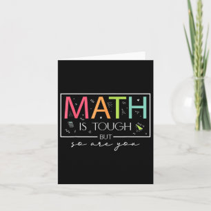 Carte Les Maths sont difficiles, mais vous êtes de retou