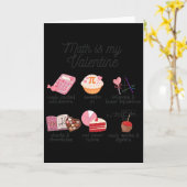 Carte Les maths sont ma Saint-Valentin Prof de maths drô (Fleur jaune)
