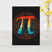 Carte Les maths sont simples comme Pi Prof de maths Bonn (Fleur jaune)