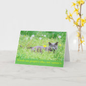 Carte "Les mauvaises herbes sont l'idée des gens..." Bon (Fleur jaune)