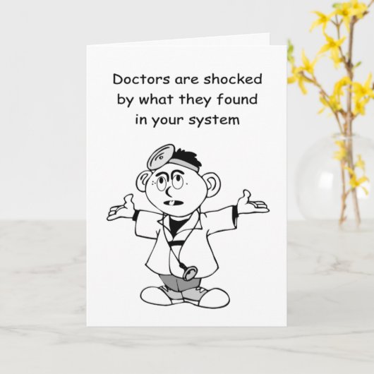 Carte Les médecins sont déroutés par ce qu'ils ont trouv (Fleur jaune)