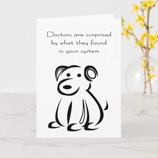 Carte Les médecins sont surpris par leurs découvertes (Fleur jaune)