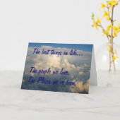 Carte Les meilleures choses de la vie (Fleur jaune)