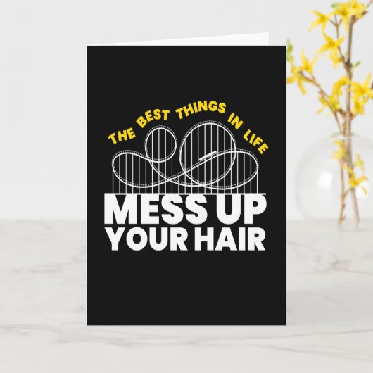 Carte Les Meilleures Choses De La Vie Rollercoaster (Fleur jaune)