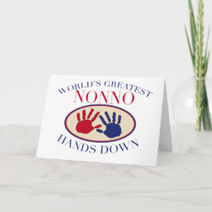 Carte Les meilleures mains de Nonno vers le bas