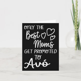 Carte Les Meilleures Moms Sont Promues À Avó Pour Portug