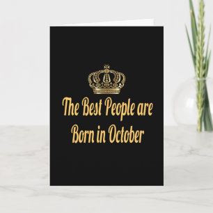 Carte Les Meilleures Personnes Naissent En Octobre