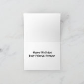 CARTE LES MEILLEURS AMIS POUR L'ANNIVERSAIRE SOUHAITENT (Intérieur)