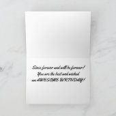 CARTE ***LES MEILLEURS AMIS POUR TOUJOURS ET JAMAIS** AN (Intérieur)