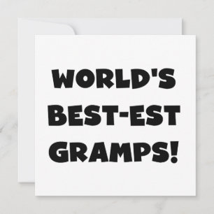 Carte Les meilleurs cadeaux de Gramps du monde de Black 