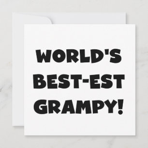 Carte Les meilleurs cadeaux Grampy du monde de Black Tex