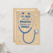 Carte Les meilleurs et les plus brillants médecins mérit (Devant/Arrière en situation)