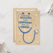 Carte Les meilleurs et les plus brillants médecins mérit (Devant/Arrière en situation)