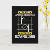 Carte Les meilleurs ouvriers du bâtiment appelés échafau (Fleur jaune)