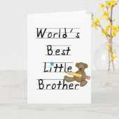 Carte Les meilleurs T-shirts et les cadeaux de petit (Fleur jaune)