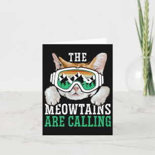 Carte Les Meowtains Appelent Snowboard Snowboard S