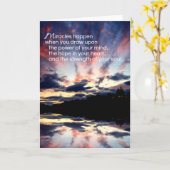 Carte Les miracles...Encouragement (Fleur jaune)