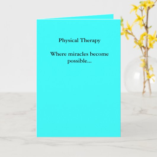 Carte Les miracles physiques de TherapyWhere deviennent (Fleur jaune)