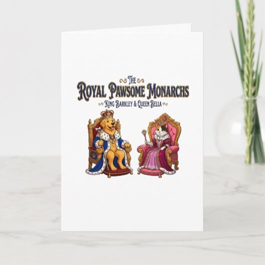 Carte Les Monarques Royaux Pawsome (Devant)