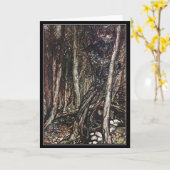 Carte Les monstres d'Halloween dans un arbre Arthur Rack (Fleur jaune)