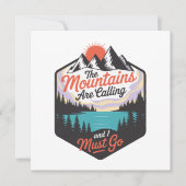 Carte Les Montagnes Appelent - Nature Adventure (Devant)