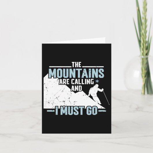 Carte Les montagnes appellent (Devant)