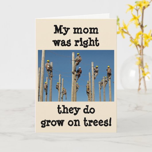 Carte Les monteurs de lignes se développent sur des (Fleur jaune)