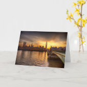 Carte Les monuments | Big Ben & Chambres du Parlement (Fleur jaune)