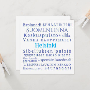 Carte Les monuments d'Helsinki