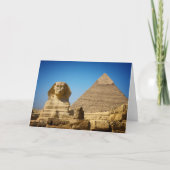 Carte Les monuments | Sphinx & Pyramide d'Egypte (Devant)