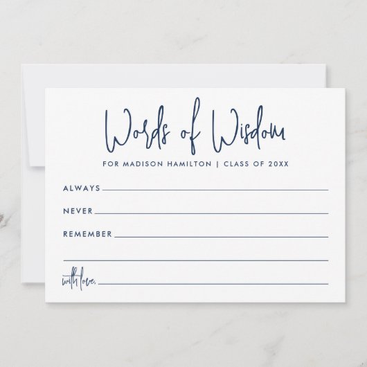 Carte Les mots de la sagesse (Devant)