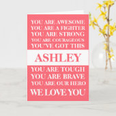 Carte Les Mots D'Encouragement Se Font Bien Bientôt Rose (Fleur jaune)