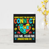 Carte Les mots ne sont pas le seul moyen de connecter le (Fleur jaune)