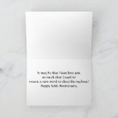 Carte LES MOTS SONT COURTS POUR DÉCRIRE MON 50ème ANN D' (Intérieur)