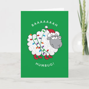 Carte Les moutons Humbug de Baaah enveloppés dans les lu