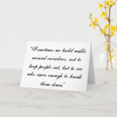 Carte Les murs de l'amitié (Fleur jaune)