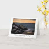 Carte Les navires peuvent venir et aller - Joyeux Annive (Fleur jaune)