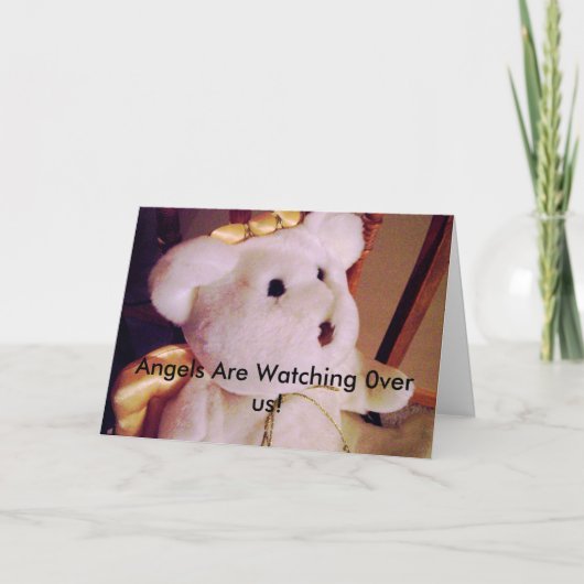 Carte les neige-fleurs 016, anges observent 0ver nous ! (Devant)