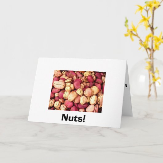 Carte Les noix ! (Fleur jaune)