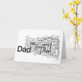 CARTE LES "NOMBREUSES SIGNIFICATIONS" DU MOT "PAPA" (Fleur jaune)