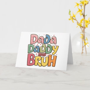 Carte Les nombreux noms de papa - Fête de la Fête des pè