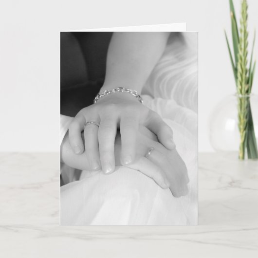 Carte Les nouveaux mariés remettent II, félicitations (Devant)