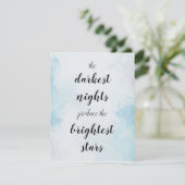 Carte Les nuits les plus sombres produisent les étoiles (Debout devant)