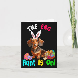 Carte Les Oeufs De Chasse Sont Le Jour De Pâques Les Oeu