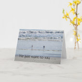 CARTE LES OISEAUX DE PLAGE VOUS DISENT : "JEUX ANNIVERSA (Fleur jaune)