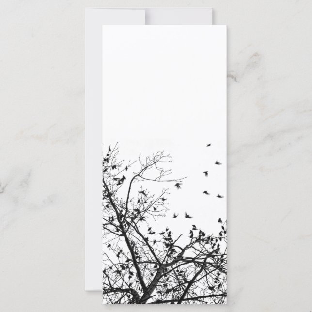 Carte les oiseaux noirs (Devant)