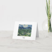 Carte Les oliviers - Van Gogh (Dos)