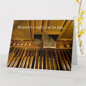 Carte Les organistes bottent habituellement le linecard (Fleur jaune)