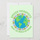 Carte Les orthophonistes font tourner le monde SLP (Devant)
